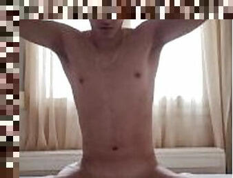 Sexy Teen Boy Strips And Strokes His Morning Wood For Your Pleasure