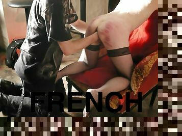 french bdsm soumise sandy libertine mure recoit un fist vaginal