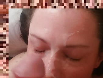 Another Cum Dumpster Homemade Facial  Cumshot