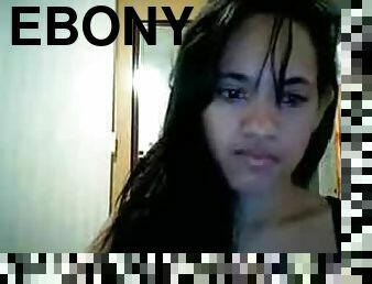 Ebony Teen Masturbates For the Webcam
