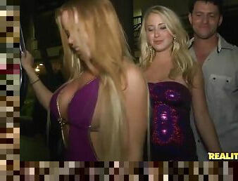 Hot Blondes Getting Drilled In the Middle Of the Dance Floor