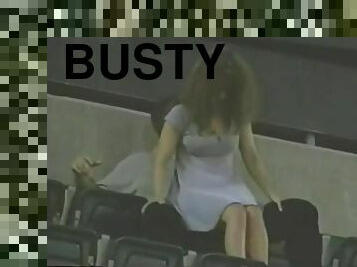 Spy cam catches some hot busty women. Retro compilation