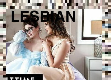 ADULT TIME - Cute Teens Leana Lovings & Gizelle Blanco Skip Prom For PASSIONATE LESBIAN SEX!