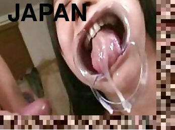 Japanese Teen Takes It All In Her Mouth and Swallows