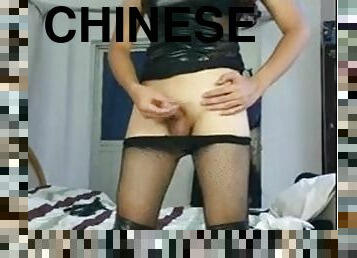 Chinese trans masturbation
