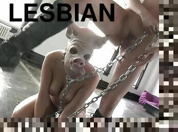 Lexi Belle and Bobbi Starr enjoy a nasty lesbian BDSM session