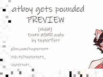 Catboy gets POUNDED  [m4m] [yaoi hentai] Erotic ASMR audio PREVIEW