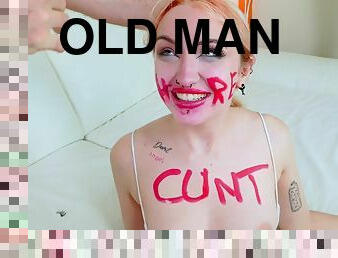 Kitty Marie - PISS WHORE CUNT degraded by old man - PissVids