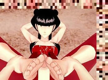 Mai Gives You a Footjob At The Beach! Avatar The Last Airbender Feet POV