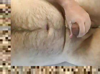 Uncontrolled cumshot after a day of edging