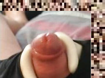 orgasme, amatir, cumshot-keluarnya-sperma, mainan, sperma, inggris, seorang-diri