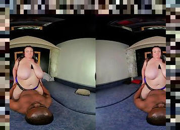 Jewel First BBC Cuckold Vr porn - interracial hardcore with busty curvy brunette BBW