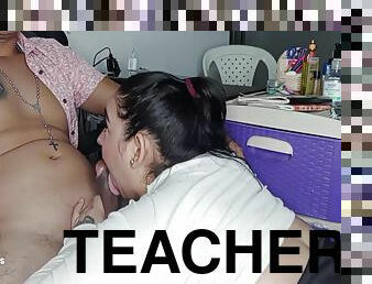 Way To Pass A Class Is To Suck Your Horny Teachers Cock Until He Cums With Pleasure And Fucks You To Orgasm