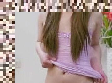 Trans Girlfriend Material In Bodycon Dress - Jianna Lust