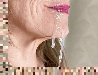 Old lady deepthroat big cock stepson oral creampie mouth fetish
