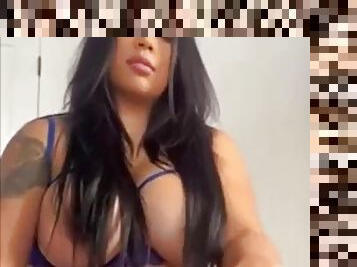 Horny BBW Latina with big tits fucked by BBC