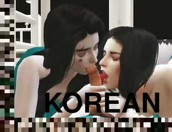 asia, pesta-liar, pesta, seks-grup, bertiga, berempat, jenis-pornografi-animasi, 3d, korea