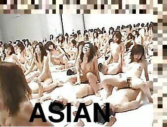 A Hundred Asian Couples Fucking In Massive and Coordinated Group Sex Session