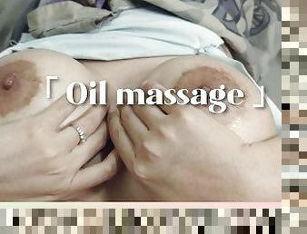 Oil massage & squirting, female orgasm with big tits girl - viza showgirl
