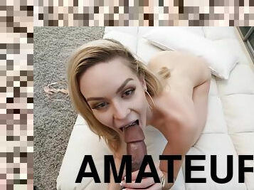 Confident & Curvy Amateur Aces Pov Casting Scene