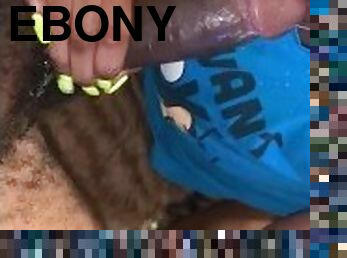 Facial ebony sloppy