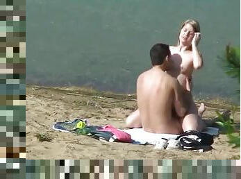 This naughty couple did not notice someone tapping them