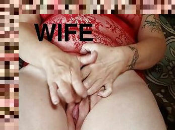 Using new toy fast and hard on wife while she cums