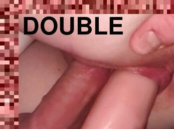 dvp with 8 inch dildo and 8 inch cock