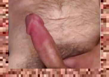 Hairy Dad Bod Jerking Off Before Bedtime With Cum