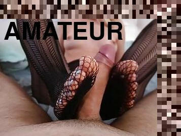 énorme, collants, amateur, énorme-bite, esclave, pieds, point-de-vue, ejaculation, blonde, parfait