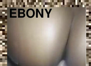 Big booty ebony bouncing on white cock