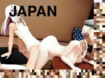 Japanese Futa Futanari Anal Lesbians 3D Hentai