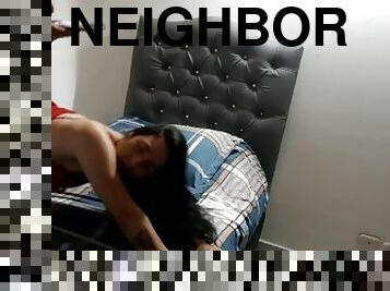 my neighbor's bitch likes to have sex before bed