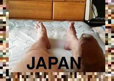 masturbaatio, mälliotos, gay, japanilainen, käsihomma, tukeva, jalat, pov, soolo