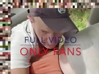 horny fat guy in car