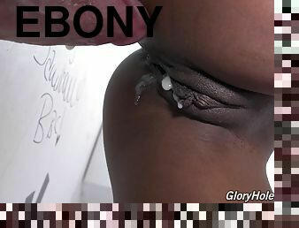 Ebony Slut Gloryhole Creampie