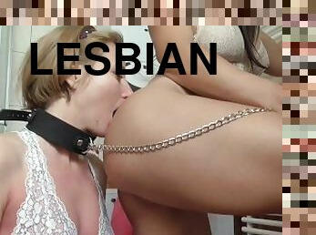 chatte-pussy, lesbienne, bdsm, blonde, bout-a-bout, fétiche, bondage, face-sitting, brunette