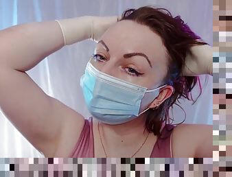 ASMR surgical gloves and mask Arya Grander