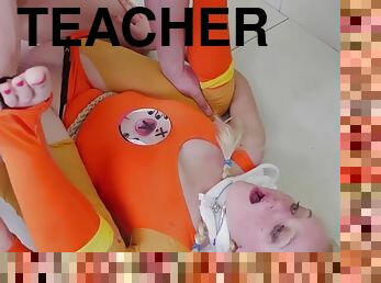 BDSM teen anal ravaged by her hard dom teacher