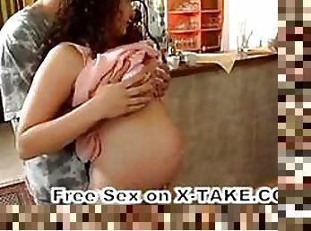 Pregnant Babe Gangbanged