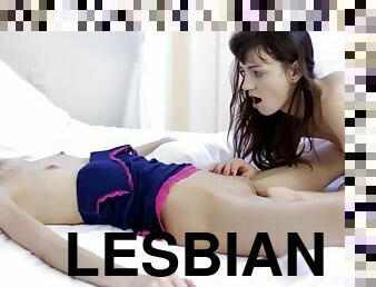 Aimee Ryan and Cindy cute lesbian porn video