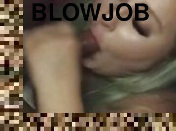 Blonde bbw sucks bbc