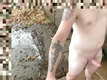 Quick Walk in the Rain *HARD COCK*