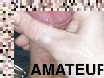 masturbation, amateur, ejaculation-sur-le-corps, énorme-bite, ados, maison, branlette, secousses, point-de-vue, ejaculation