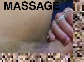 Massages step-brothers cock and swallows a load!