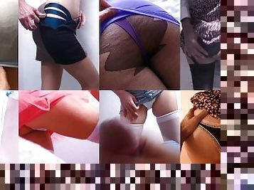 masturbation, russe, ejaculation-sur-le-corps, ados, compilation, jupe-en-l’air, secousses, culotte, ejaculation, fétiche