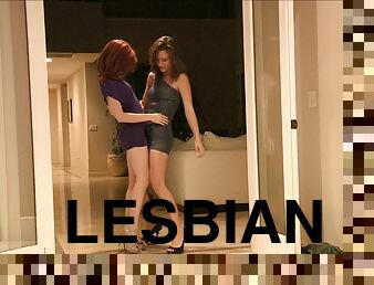 High heels and miniskirts help to make these lesbian ladies extra good to look at