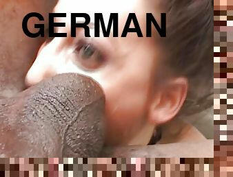 Hot German chick with an amazing busty body gets fucked by BBC&#039;s