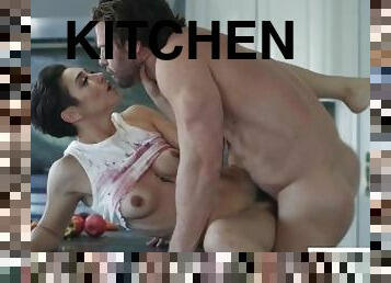 Steamy Kitchen Bang For Hot AF Couple - Brooklyn Gray - EroticaX