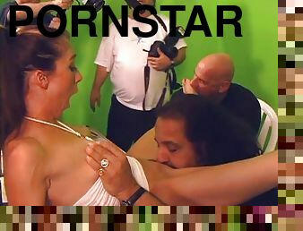 Ron Jeremy licking pussy and fucking horny pornstar